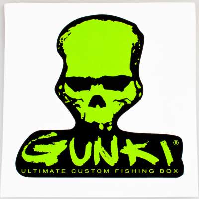 Pezon & Michel Aufkleber Gunki Skull grün 16 x 17cm groß