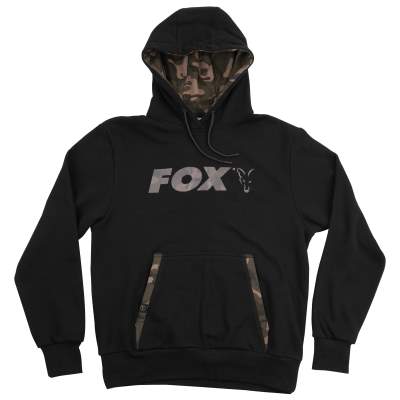 Fox Black/Camo Print Hoody, Gr. M - schwarz