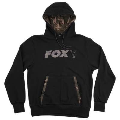 Fox Black/Camo Print Hoody Gr. L - schwarz