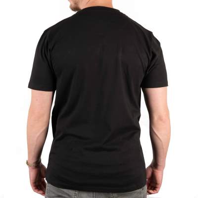 Fox Black/Camo Print T-Shirt, Gr. L - schwarz
