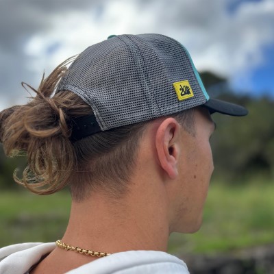 Dein Lieblingsangler DLA Gamba Gang Trucker Cap türkis/black - uni size