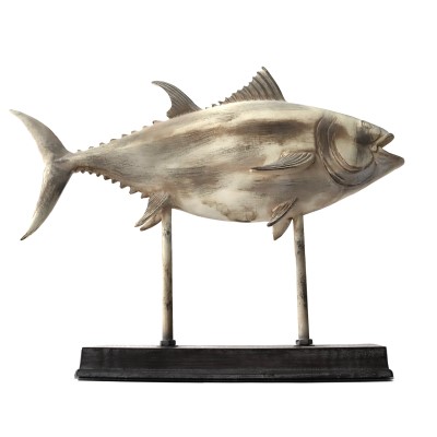 Polyresin Fish Deco  Tuna  Fisch Dekofigur 43cm x 12cm x 32cm