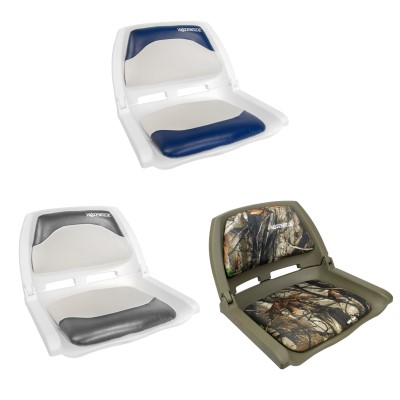 Waterside Captain Deluxe Allwetter Bootssitz mit Polster(Boat Seat), realtree/camou