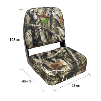 Waterside Captain Premium Bootssitz Highback Realtree Edge, Realtree/camou