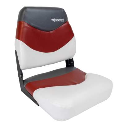 Waterside Captain Premium Bootssitz Highback, rot/weiß