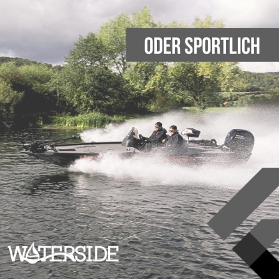 Waterside Luxus Low Back Bootssitz - Palmer - Dark Series black/grey