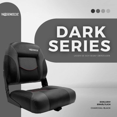Waterside Luxus Low Back Bootssitz - Robson - Dark Series black grey