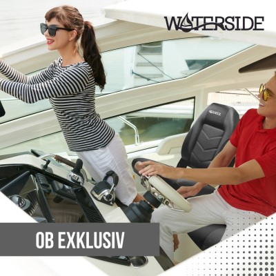 Waterside Luxus Low Back Bootssitz - Maxxwell - Dark Series charcoal-black