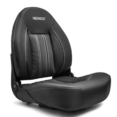 Waterside Captain Seat GTS Super Dark Series - Bootssitz Schwarz - 47x51x59,5cm - 1 Stück