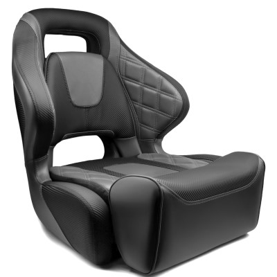 Waterside Captain Seat GTR Super Dark Series - Bootssitz charcoal-black