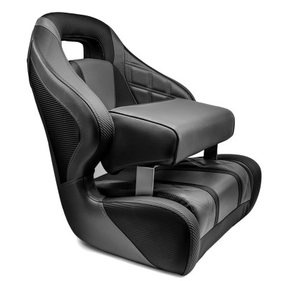 Waterside Captain Seat GTR Super Dark Series - Bootssitz charcoal-black