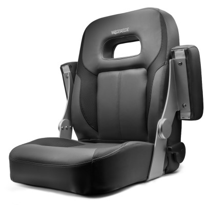 Waterside Reclining Captain mit Armlehnen - Bootssitz 27.95H x 28.15W(including armrests) x 18.11D