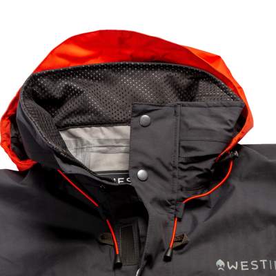 Westin W6 Rain Jacket Regenjacke Gr. M - Steel Black