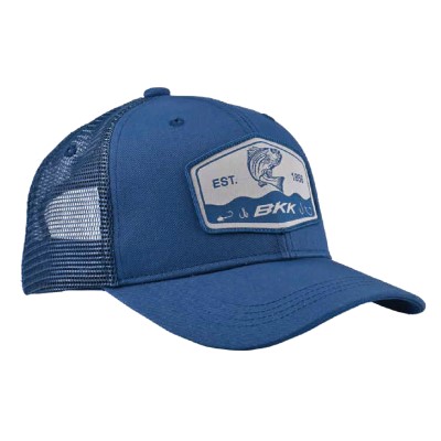 BKK Striped Bass Trucker Hat Trucker Cap Navy Blue