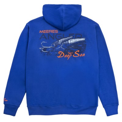 Team Deep Sea Hoodie mit Zipper Meeresangler + Cap Gr. L