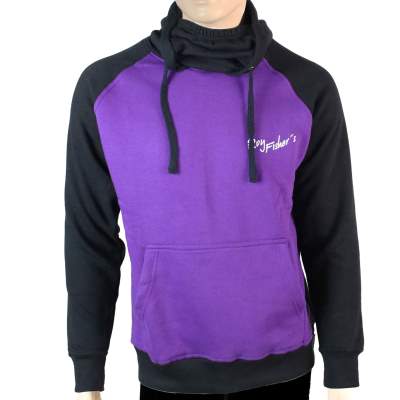 schwarz lila hoodie