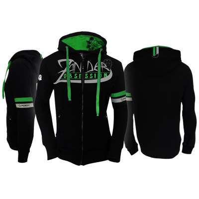 Hotspot Design Zipped Sweat Zander Obsession Gr. M black - Gr.M - 1Stück