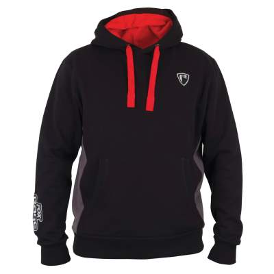 Fox Rage Black  / Grey Ribbed Hoody M, - schwarz/grau - M