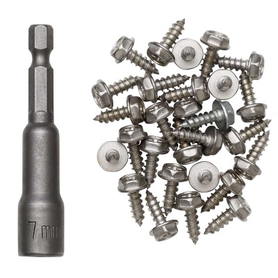 Kinetic Spike Kit Stainless Spikes für Watschuhe 30 Stück + Montagewerkzeug