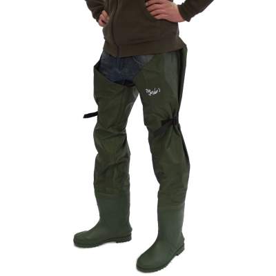 Roy Fishers Nylon Hüft-Watstiefel Hip Wader, Gr.46/47