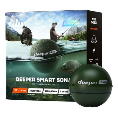 Deeper CHIRP+ - Smart Sonar mit CHIRP, WIFI + GPS, für iOS & Android, Tiefe max. 100m