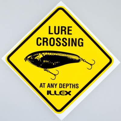 Illex Sticker Lure Crossing (Aufkleber) - gelb 18cm