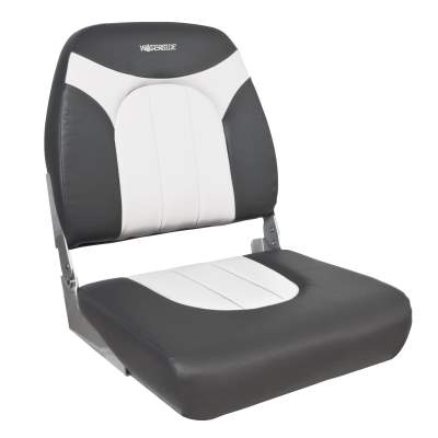 Waterside Bootssitz Deluxe Boat Seat grau/weiß, grau/weiß