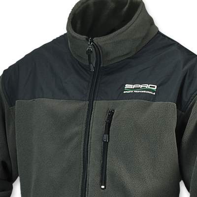 SPRO Fleecejacke XXXL grün/schwarz - Gr. XXXL