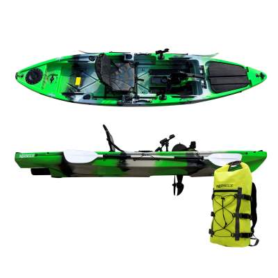 Waterside Pedal Kajak Catch 3.65 Forrest Camou inkl. Sitz und Paddel - Pedalkajak
