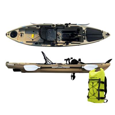 Waterside Pedal Kajak Catch 3.65 Desert Sand inkl. Sitz und Paddel - Pedalkajak