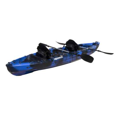 Waterside Mjøsa Tandem Kajak 4.0 Basic Ocean Blue inkl. Sitze und Paddel,