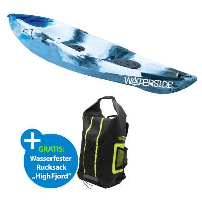 Waterside Adventure G1 10.0 sit on top Kajak Black White Blue, 300cm