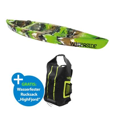 Waterside Water Missle sit on top Kajak Olive Green Camo, 270cm