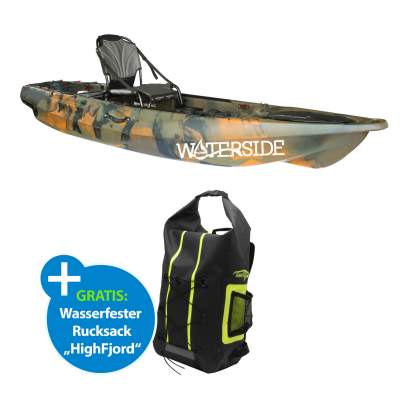 Waterside Pro Angler 335 sit on top Kajak mit Komfortsitz Camo Squad,