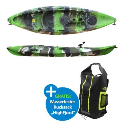 Waterside Adventure G1 Angler 10.0 Sit on Top Kajak Green Camo