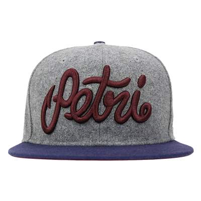 Dicht am Fisch Petri Cap Gray Maroon