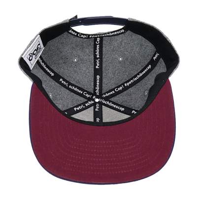 Dicht am Fisch Petri Cap Gray Maroon,