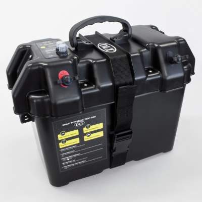 DLT Batterie Powerbox mit Batteriestandsanzeige und USB Ladeanschluß,