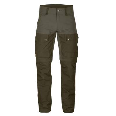 Fjäll Räven Hose Keb Gaiter Trousers Long Tarmac/Dark Olive 246/633 Gr. 54, Tarmac - Gr.54