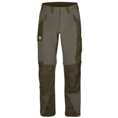 Fjäll Räven Hose Abisko Zip Off Trousers Tamac/Dark Olive 246 Gr. 48, - Tamac/Dark Olive - Gr.48