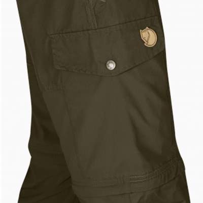 Fjäll Räven Hose Abisko Zip Off Trousers Tamac/Dark Olive 246 Gr. 48, - Tamac/Dark Olive - Gr.48