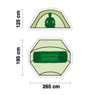 JRC 60 Oval Brolly Überwurf, 255x290x148cm