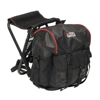 ABU Garcia Rucksackhocker Children klappbar, 37x35x55cm - black/red