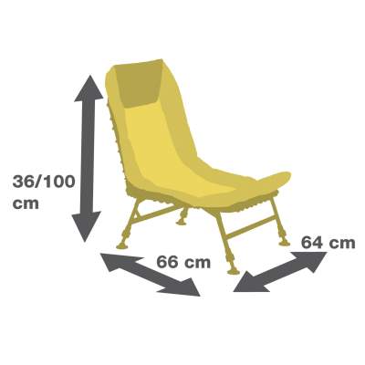 JRC Extreme Recliner Chair, grün - 5,3kg - TK130kg