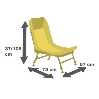 JRC Cocoon Recliner Chair, grün - 5,6kg - TK115kg