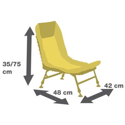 JRC Stealth X-Lite Stuhl, 42x48x35/75cm - grün - TK115kg