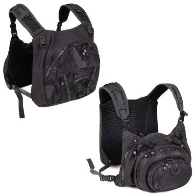 Fox Rage Camo Voyager Chest Pack - Brusttasche Front:38x17x23cm Back:31x7x30cm+ 2 Tackle Boxes