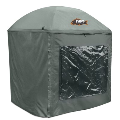 BAT-Tackle Covered Umbrella Shelter - Schirmzelt Grün - 1,7x1,7m - 1 Stück
