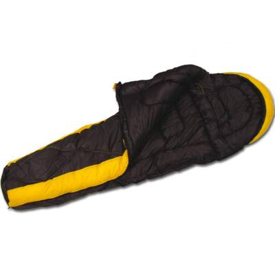 Angel Domäne Mumienschlafsack Ice Bear Extreme 235x80-65cm - schwarz/gelb - 2,5kg