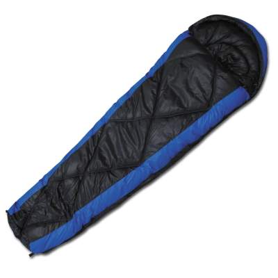 Angel Domäne Mumienschlafsack Ice Bear Extreme 235x80-65cm - schwarz/blau - 2,5kg